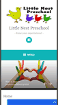 Mobile Screenshot of littlenestpreschool.biz